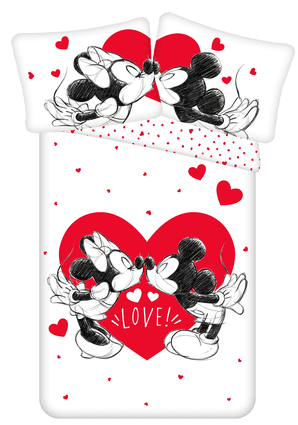 Jerry Fabrics Obliečky Mickey a Minnie "Love 05"